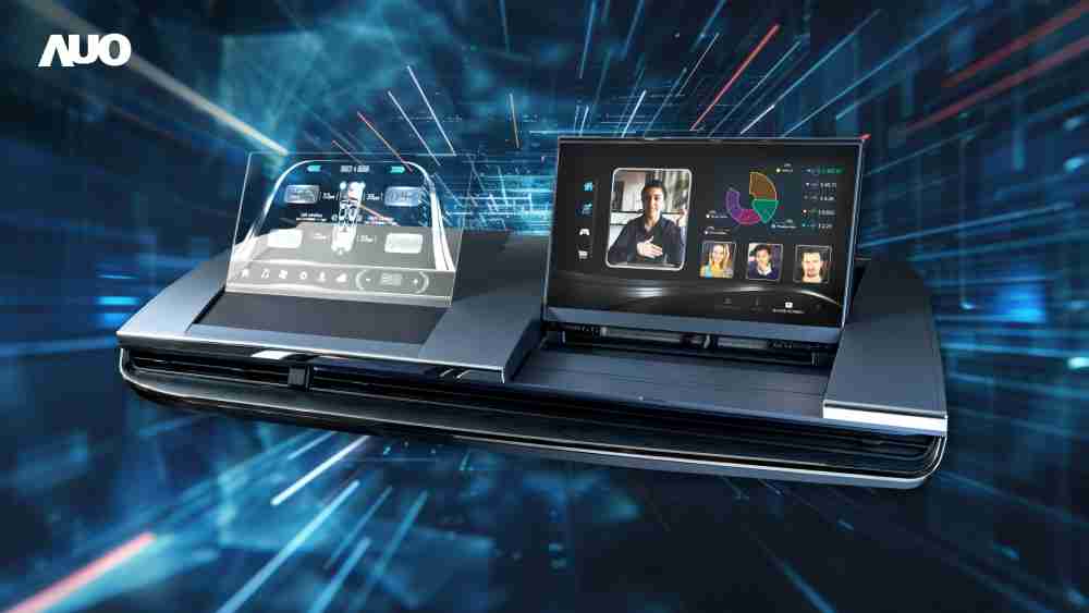 YAXIN111Micro LED Display HMI解决方案打造透明Micro LED前座仪表，，呈现信息并保留驾驶视野开阔；亦为副驾驶座乘客打造收放自如的Micro LED屏幕，，在不影响显示质量的前提于显示区内建镜头，，，，让用户能与视讯对象直接眼神接触，，提供绝佳的双向沟通体验